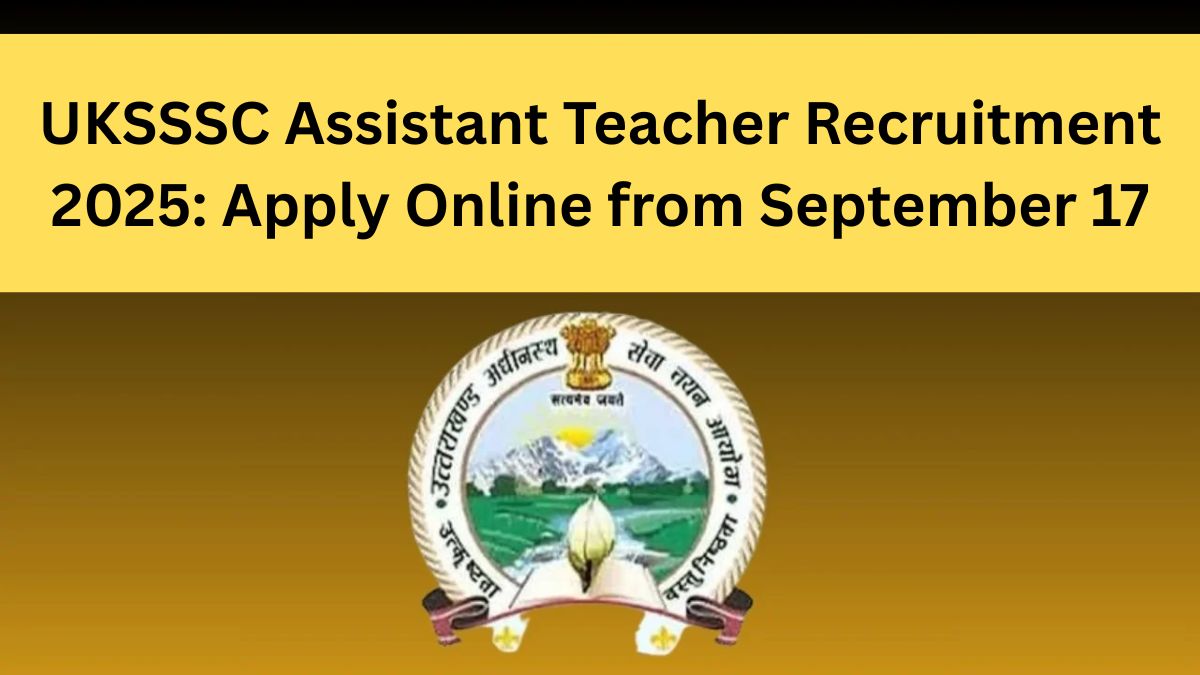 uksssc-assistant-teacher-recruitment-2025-apply-online